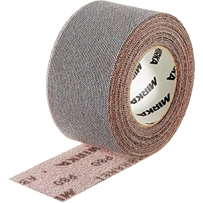 Abbildung von Mirka Abranet Netz Schleifrolle 75 mm x 10 m Klett / Korn P100 1 Rolle zum Schleifen von Holz, Spachtel, Lack, Kunststoff 545BI001103R