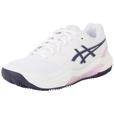 Abbildung von Asics Geldedicate 8 CLAY Tennisschuh für Sandplätze, Damen, Größe: 37.5, White/indigo fog Schuhe