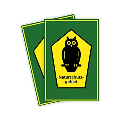 Abbildung von 2 Stück XXL Naturschutzgebiet Schild 30 x 40 cm aus stabiler PVC Hartschaumplatte 5mm mit UV Schutz von STROBO