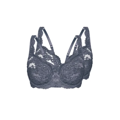 Abbildung von Sassa 2 PACK Bügel BH, Damen, Größe: 75B, Dusty grey