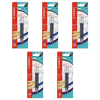 Abbildung von Nachfüllpatrone STABILO PALETTE Refill Strichbreite F (0,4 mm) 5x 2er Pack blau