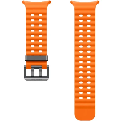 Abbildung von Marine Armband für die Samsung Galaxy Watch Ultra Orange Silikon Band