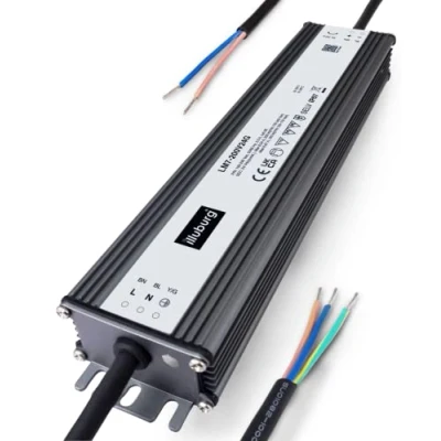Abbildung von illuburg LED Trafo 24V 200W Wasserdicht IP67 Flackerfrei für Strip Lampe Netzteil Treiber Power Supply