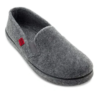 Abbildung von Andrés Machado Hausschuhe für Damen Frühling Unisex Puschen drinnen und draußen AM002 Pantoffeln aus Filz mit Rutschfester Gummisohle geschlossener Hacke Grau, EU 38