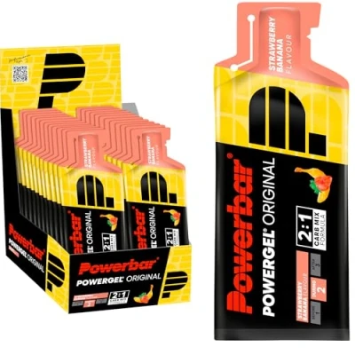 Abbildung von Powerbar PowerGel Original Strawberry Banana 24x41g High Carb Energie Gel Natrium koffeinfrei