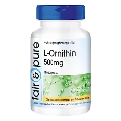 Abbildung von Fair &amp; Pure® L Ornithin 500mg 180 Kapseln hochdosiert