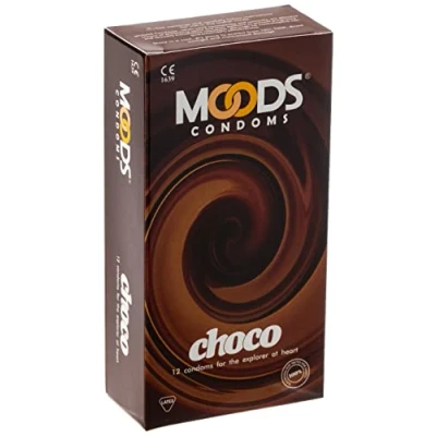 Abbildung von MOODS Choco Condoms 12 Kondome mit Schokoladen Aroma für köstliche Momente zu zweit