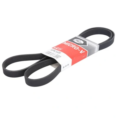 Abbildung von GATES 6PK1600 Keilrippenriemen 1600 6 Polyester, EPDM (Ethylen Propylen Dien Kautschuk) RoadMax Value Line VOLKSWAGEN: Polo V Hatchback, Golf 5