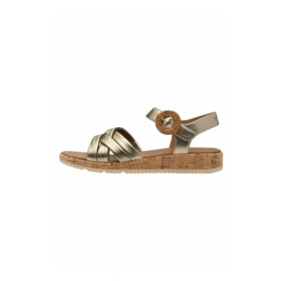 Abbildung von Tamaris Keilsandalette, Damen, Größe: 36, Bronce Schuhe