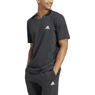 Abbildung von adidas Herren Seasonal Essentials Mélange Tee T Shirt, Black Melange, L