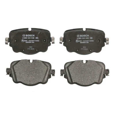 Abbildung von BOSCH 0 986 424 948 Bremsbelagsatz Low Metallic mit Anti Quietsch Blech, Montageanleitung