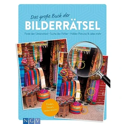 Abbildung von Das große Buch der Bilderrätsel: Finde den Unterschied Suche Fehler Hidden Pictures &amp; vieles mehr