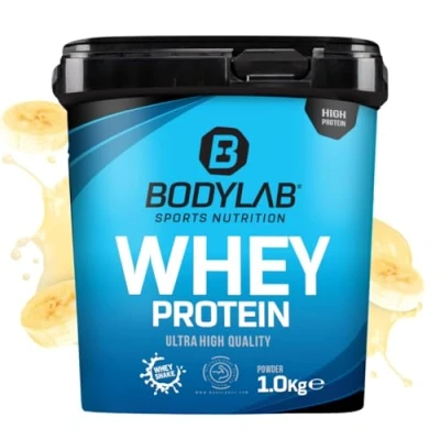 Abbildung von Bodylab24 Whey Protein Pulver, Banane, 1kg