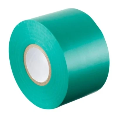 Abbildung von GOCABLETIES Isolierband Grün 50 mm x 33 m strapazierfähiges, selbstklebendes zum Schutz, Bündeln und Reparieren von Kabeln 1 Rolle