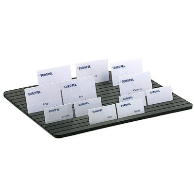Abbildung von Europel Aufstell Verteilerplatte mit 15 Schlitzen,Material Kunststoff, Aufsteller Größe 290 x 390 8 mm, Schwarz