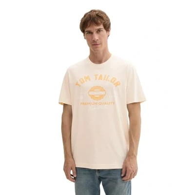 Abbildung von TOM Tailor MIT LOGO Tshirt print, Herren, Größe: XXL, Smooth light sand