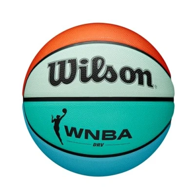 Abbildung von Wilson WNBA DRV Bright Outdoor Basketball, 6, Orange/Teal