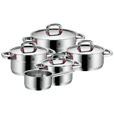Abbildung von WMF Topf Set »Premium One«, Cromargan® Edelstahl Rostfrei 18/10, (Set, 5 tlg., Bratentopf Ø 20 cm, Kasserolle 16 Fleischtopf 16/20/24 cm), induktionsgeeignet