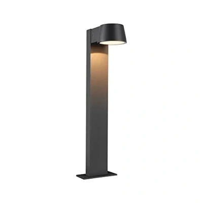 Abbildung von Paulmann 94715 LED Außenleuchte Pollerleuchte Capea insektenfreundlich IP44 500mm 2200K 6W 450lm 230V 98 Schwarz Aluminium Goldlicht Gartenpoller, Anthrazit