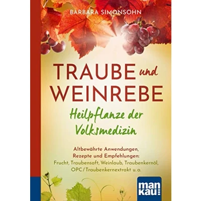 Abbildung von Traube und Weinrebe Heilpflanze der Volksmedizin. Kompakt Ratgeber: Altbewährte Anwendungen, Rezepte Empfehlungen: Frucht, Traubensaft, Weinlaub, Traubenkernöl, OPC/Traubenkernextrakt u. a.