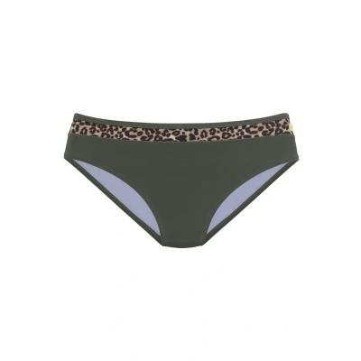 Abbildung von Lascana Bikinihose, Damen, Größe: 38, Oliv leo