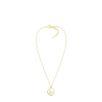 Abbildung von Sofia Milani Circle Horse Halskette, Damen, Größe: One Size, Gold coloured