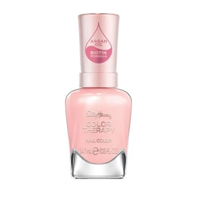 Abbildung von Sally Hansen Color Therapy Nagellack mit Arganöl Rosy Quartz, Rosa, sofort pflegender Farblack glänzendem Finish, Nr. 220, 1 x 14 ml