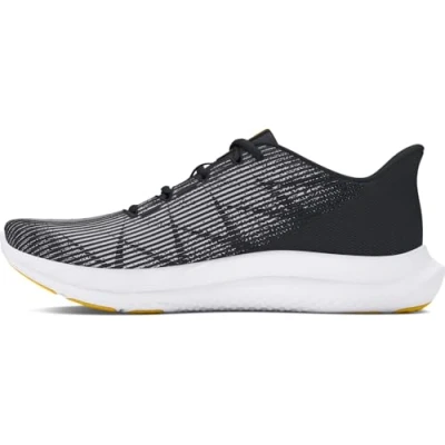 Abbildung von Under Armour Herren UA Charged Speed Swift Laufschuhe, Black/Black/Taxi, 43 EU