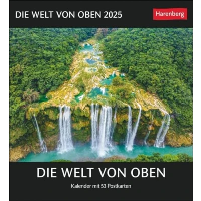 Abbildung von Die Welt von oben Postkartenkalender 2025 Kalender mit 53 Postkarten: Spektakuläre Luftaufnahmen in einem Wochen Tischkalender zum Aufstellen. ... Verschicken (Postkartenkalender Harenberg)
