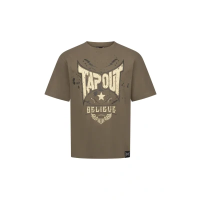 Abbildung von Tapout Doylen Tshirt print, Herren, Größe: Large, Brown sand black
