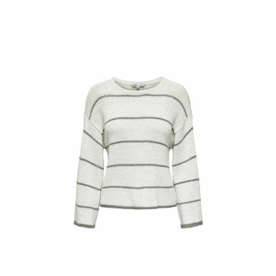 Abbildung von ONLY Onlgeena Strickpullover Cloud dancer, Damen, Größe: Large, dancer