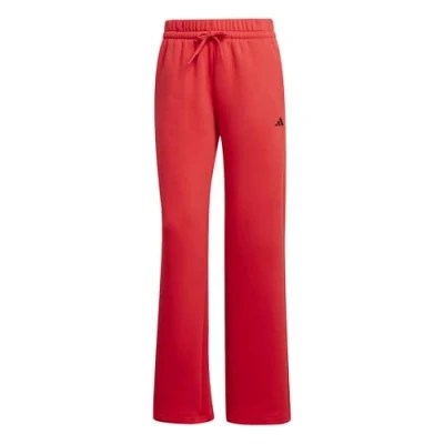 Abbildung von adidas Damen Essentials SMALL Logo Feel Cozy Open Hem Pants, Pure Ruby/Black, XL