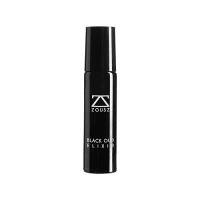 Abbildung von ZOUSZ Black Oud Elixir Parfümextrakt für Männer, holziges Parfümöl, langanhaltender Duft, vegan und tierversuchsfrei, Reisegröße, 10 ml Roll On Parfümöl Männer.