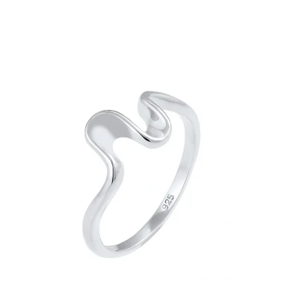 Abbildung von Elli Wellen Ring silvercoloured, Damen, Größe: 54, Silver coloured