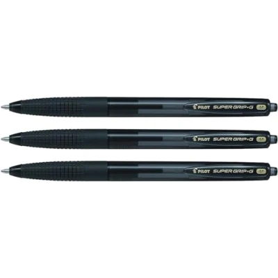 Abbildung von PILOT Super Grip G, Druckkugelschreiber, 6er Set in M (Schwarz)