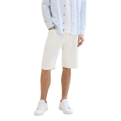 Abbildung von TOM TAILOR Herren Morris Relaxed Fit Shorts, White Denim, 33