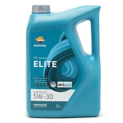 Abbildung von Repsol Elite Evolution DX2 5W 30 5l Motoröl RPP0050IFB BMW: 3 Saloon, 5 Touring, AUDI: A5 B8 Coupe, Q3, A4 Avant, VOLKSWAGEN: Golf 4