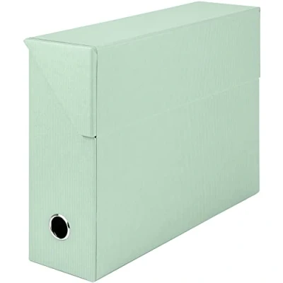 Abbildung von Rössler Papier 1319452653 S.O.H.O. Archivbox, mit seitlicher Klappe und Griffloch, Mint, 9,5 x 33,5 25,5 cm, 1 Stück