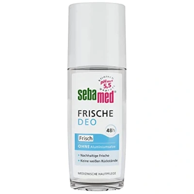 Abbildung von Sebamed Frische Deo frisch Spray, zuverlässiger Schutz vor Körpergeruch, 48h Wirkung, nachhaltige, keine weißen Rückstände, ohne Aluminiumsalze, 75ml (1er Pack)