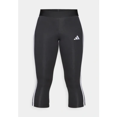 Abbildung von adidas Damen ESSENTIALS 3 STRIPES LEGGINGS 3/4 LENGTH, Black, L