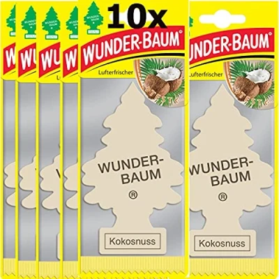 Abbildung von 10 x Wunderbaum Kokos, lufterfrischer, duftbäume, duft Kokosnuss