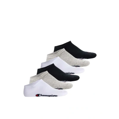 Abbildung von Champion Unisex 6ER PACK Socken, Größe: 43 46, Schwarz weiß grau