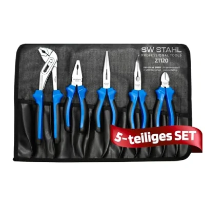 Abbildung von SW Stahl Z1120 Zangen Set 5 mit Schneidefunktion 120, 240, 180, 160, 200 Chrom Vanadium