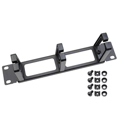 Abbildung von HMF 63353 02 Rangierpanel für Serverschrank 10 Zoll 1 HE 3 Führungsbügel Schwarz