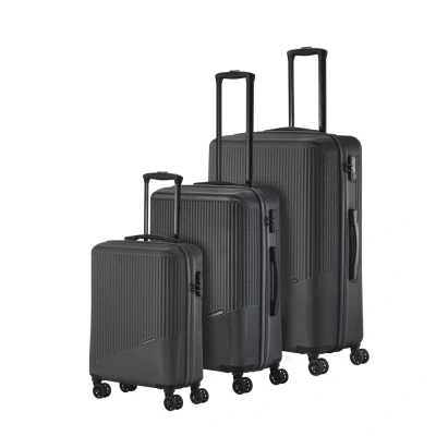 Abbildung von Travelite Bali 4w L/M/S Anthrazit Koffer mit 4 Rollen Kofferset