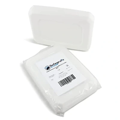 Abbildung von Seifenprofis Glycerinseife Rohseife Seifenbasis Weiß (SLS Frei) (1kg Weiß)