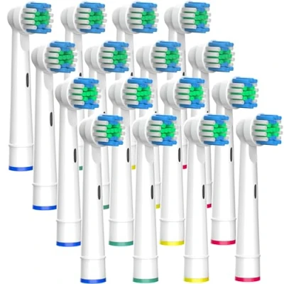 Abbildung von BELADENT Aufsteckbürsten kompatibel mit Oral B elektrische Zahnbürsten, 16 Stück