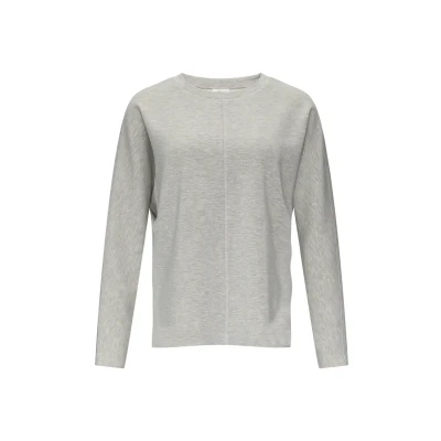 Abbildung von s.Oliver Sweatshirt aus Scuba mit Fledermausärmeln grau meliert 40