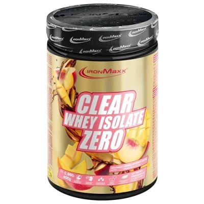 Abbildung von Clear Whey Isolate Zero Mango Peach Ice Tea 400g Zuckerfreies Protein Pulver, Leckerer &amp; erfrischender High Drink mit 24g Eiweiß pro Portion