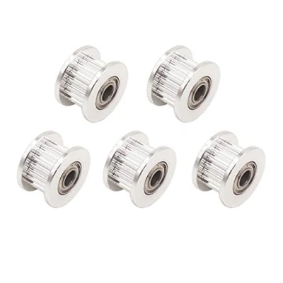Abbildung von WINSINN GT2 Umlenkrolle 20 Zähne 4mm Bohrung 6mm Breite Timing Pulley Rad Aluminium für 3D Drucker (5er Pack)